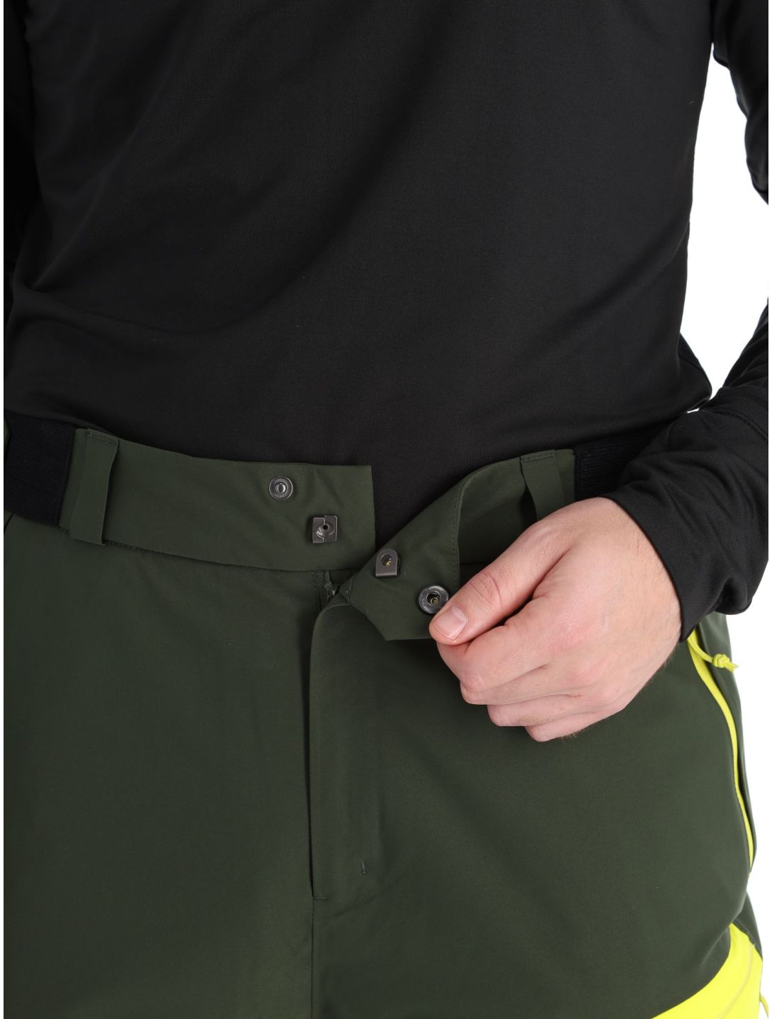 Rock Experience, Fanatic pantaloni da sci uomo Kombu Green / Safety Yellow giallo, verde 