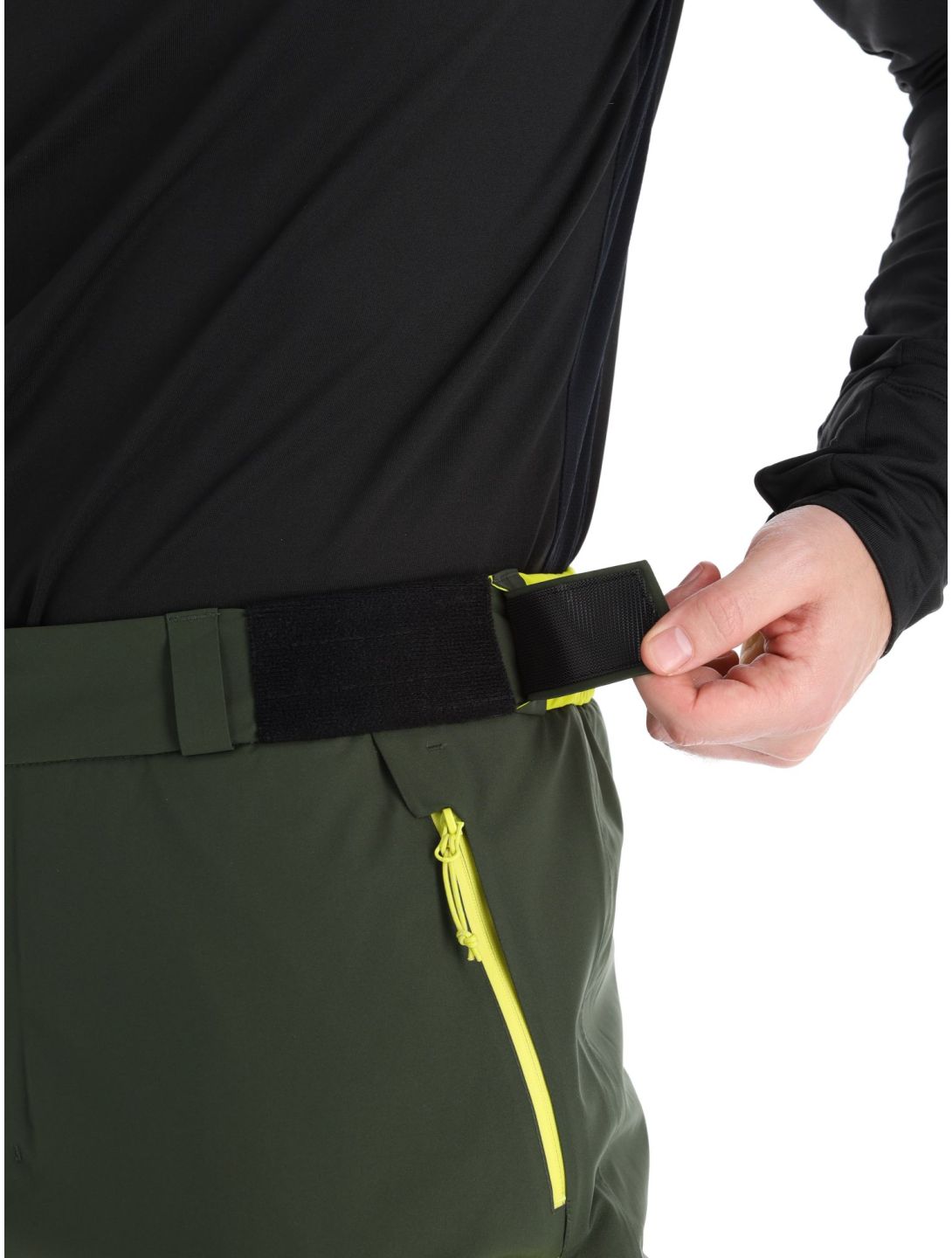 Rock Experience, Fanatic pantaloni da sci uomo Kombu Green / Safety Yellow giallo, verde 