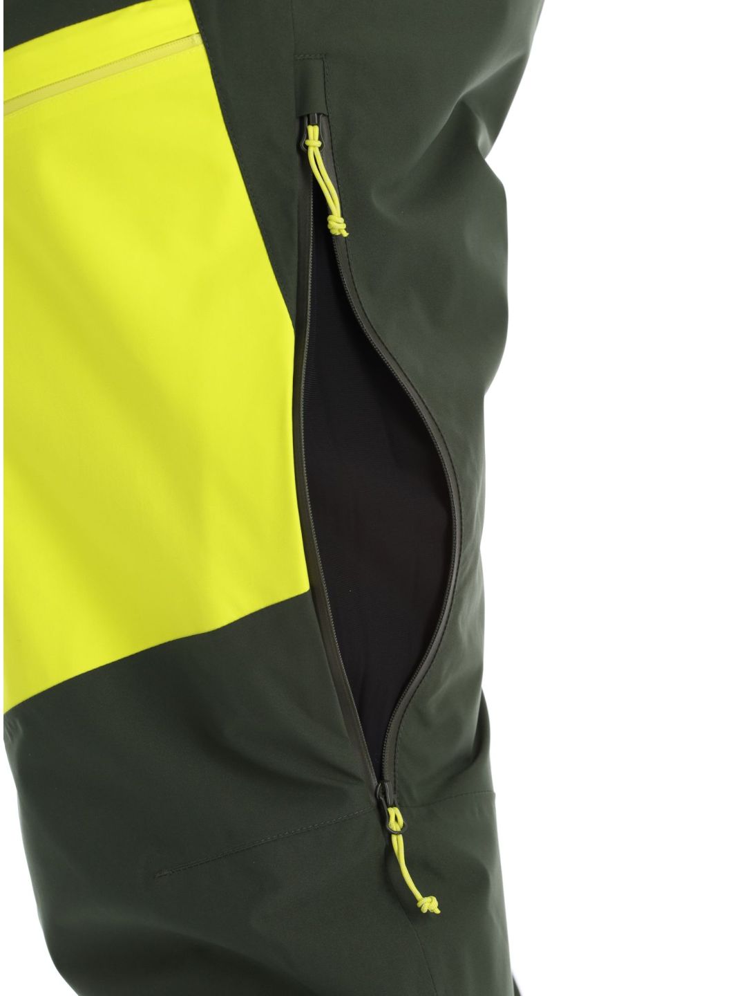 Rock Experience, Fanatic pantaloni da sci uomo Kombu Green / Safety Yellow giallo, verde 