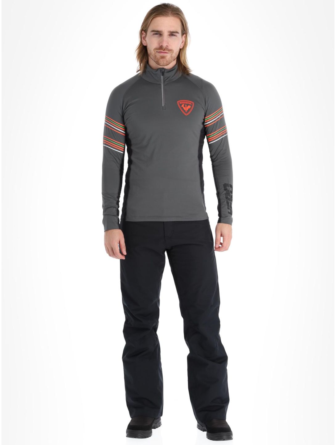 Rossignol, Classique Hero 1/2 Zip maglione uomo Onyx Grey grigio 