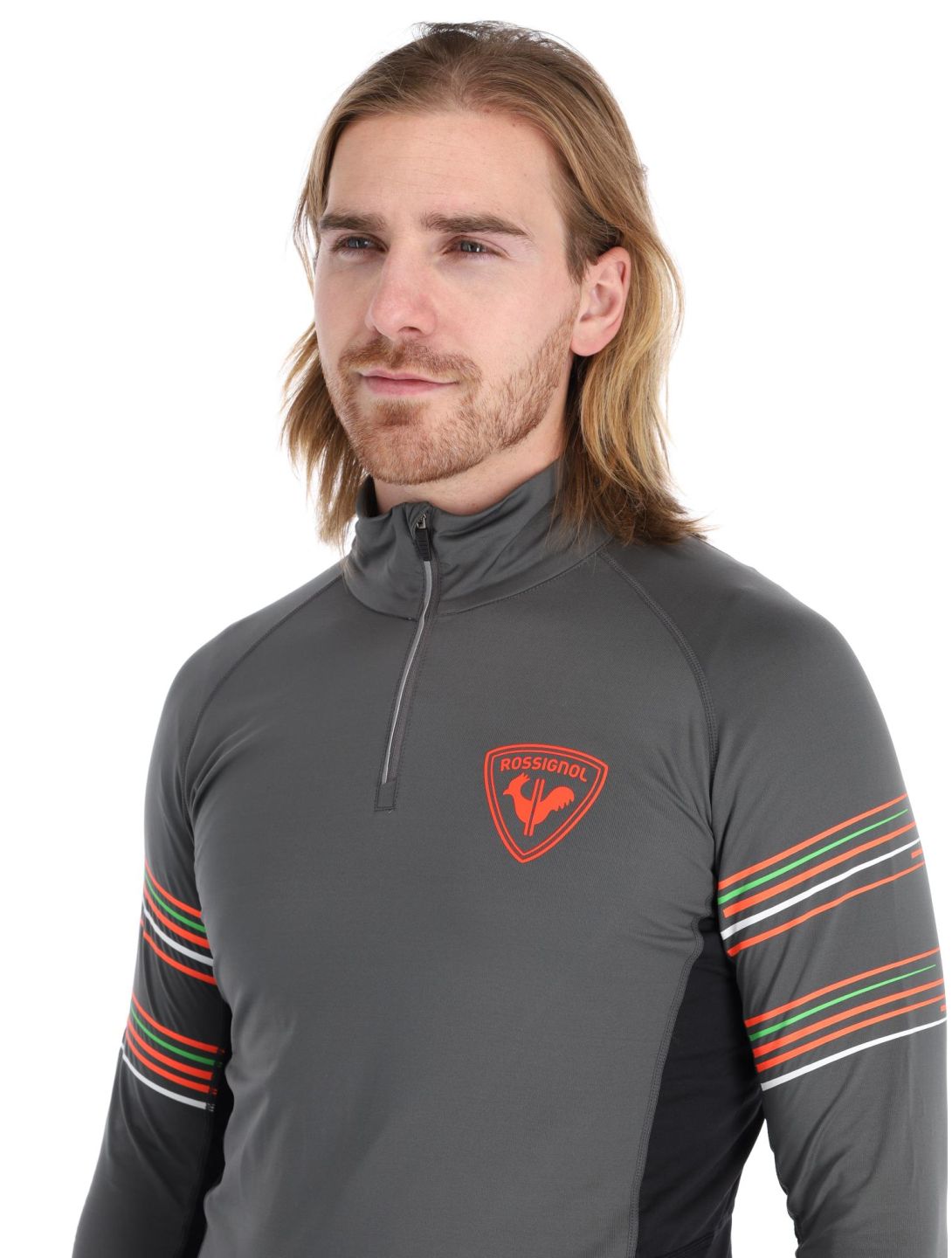 Rossignol, Classique Hero 1/2 Zip maglione uomo Onyx Grey grigio 