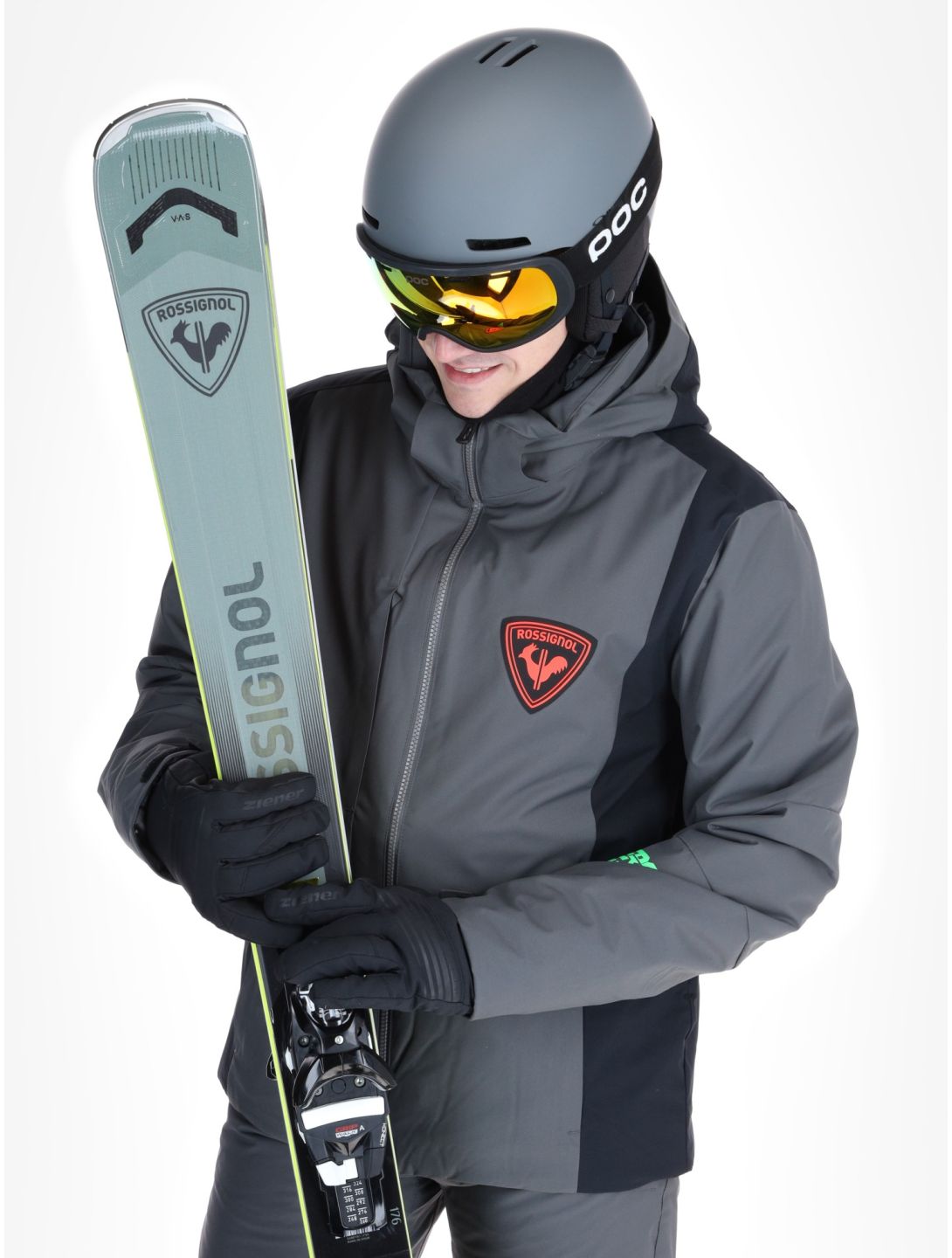 Rossignol, Hero Velika giacca sci uomo Onyx Grey grigio, nero 