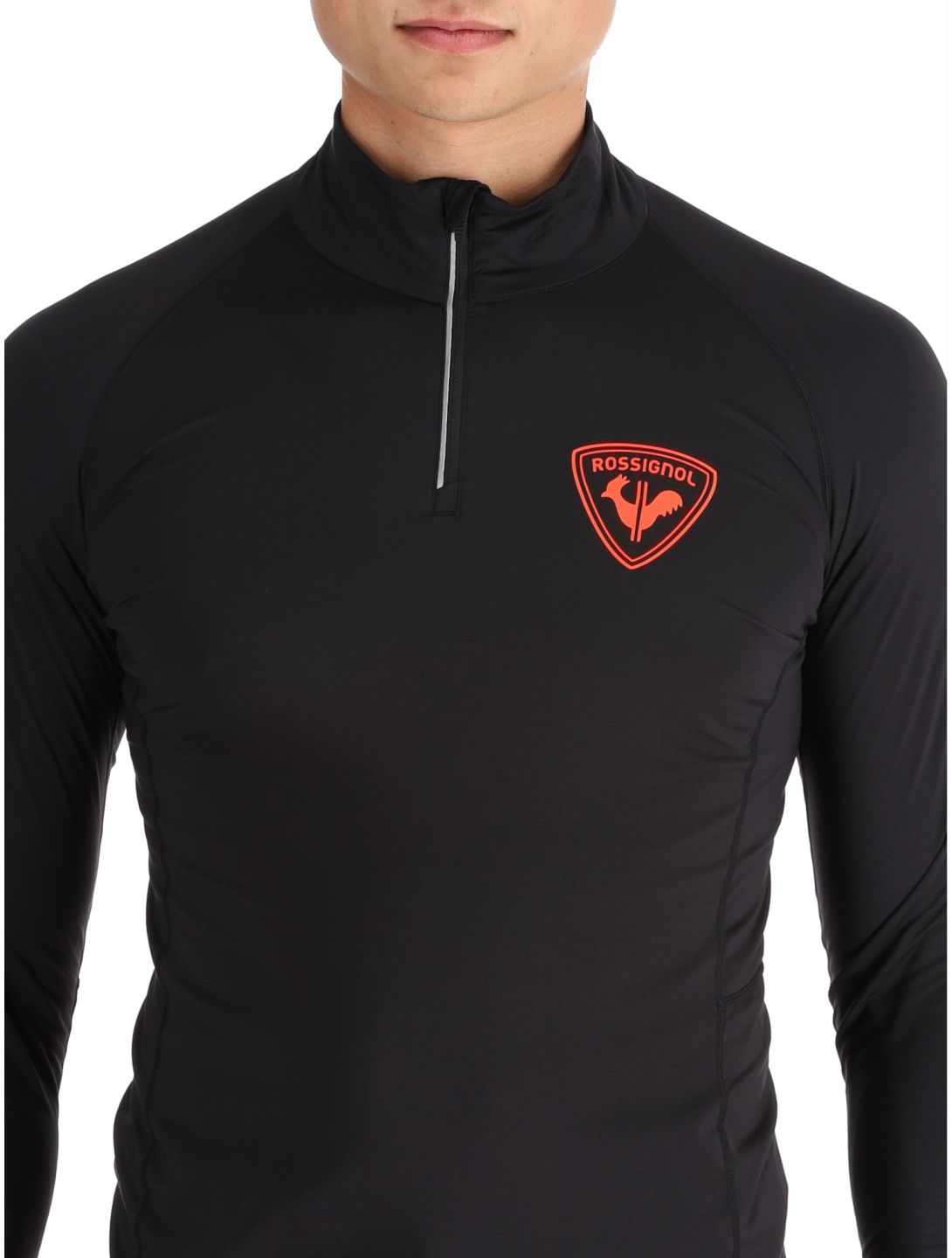 Rossignol, New Hero Classique 1/2 Zip maglione uomo Black nero 