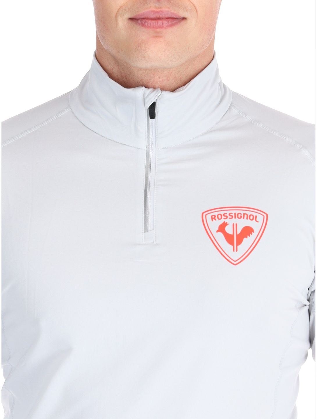 Rossignol, New Hero Classique 1/2 Zip maglione uomo Soft Grey grigio 