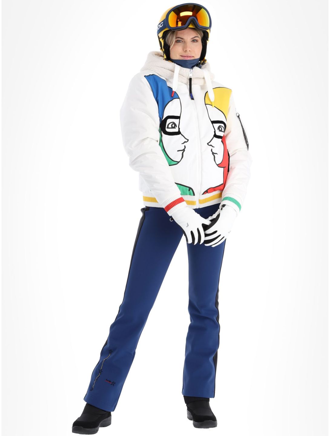 Rossignol, JC De Castelbajac Space Bomber giacca sci donna White bianco 