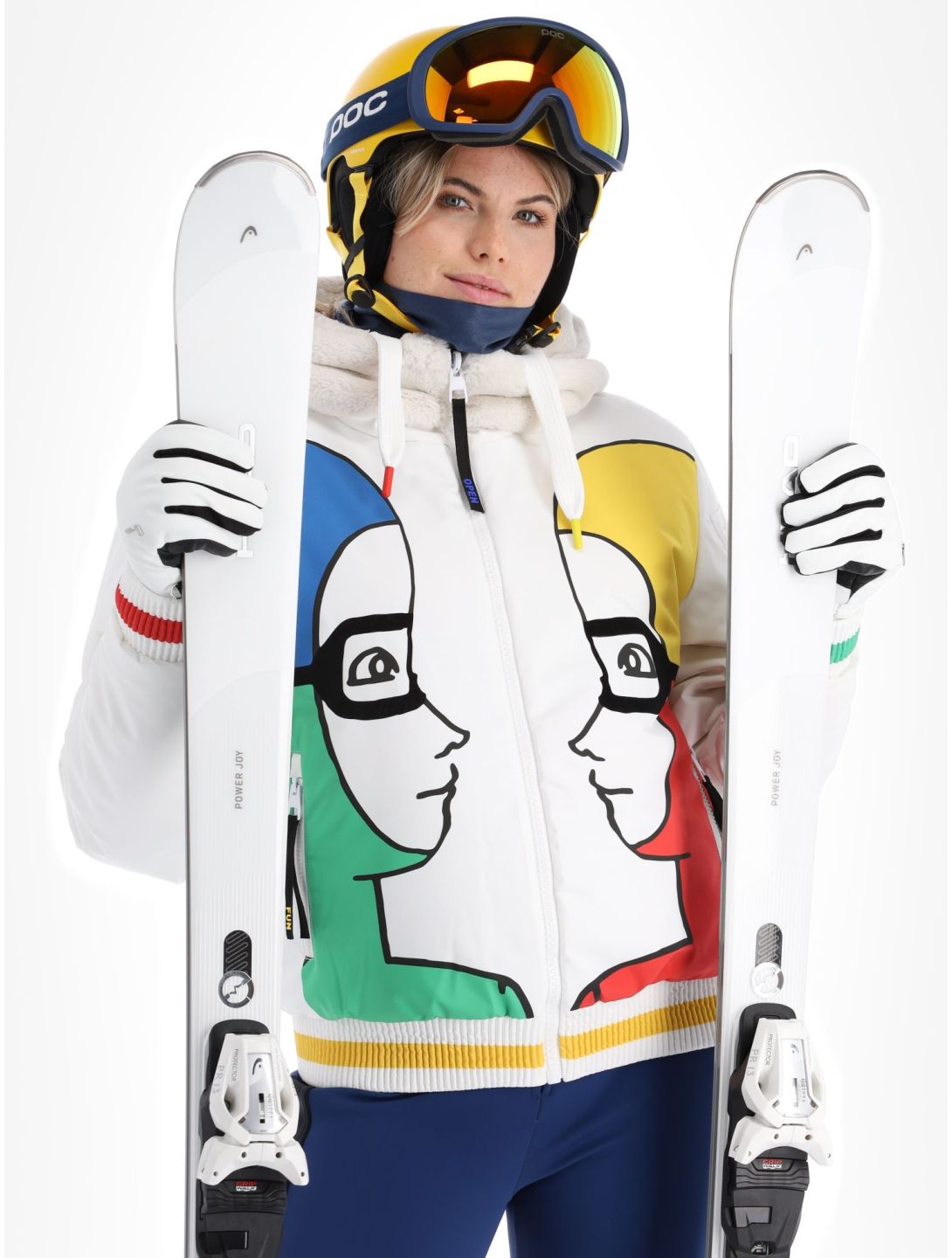 Rossignol, JC De Castelbajac Space Bomber giacca sci donna White bianco 