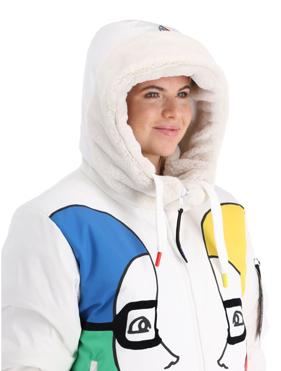 Rossignol, JC De Castelbajac Space Bomber giacca sci donna White bianco 