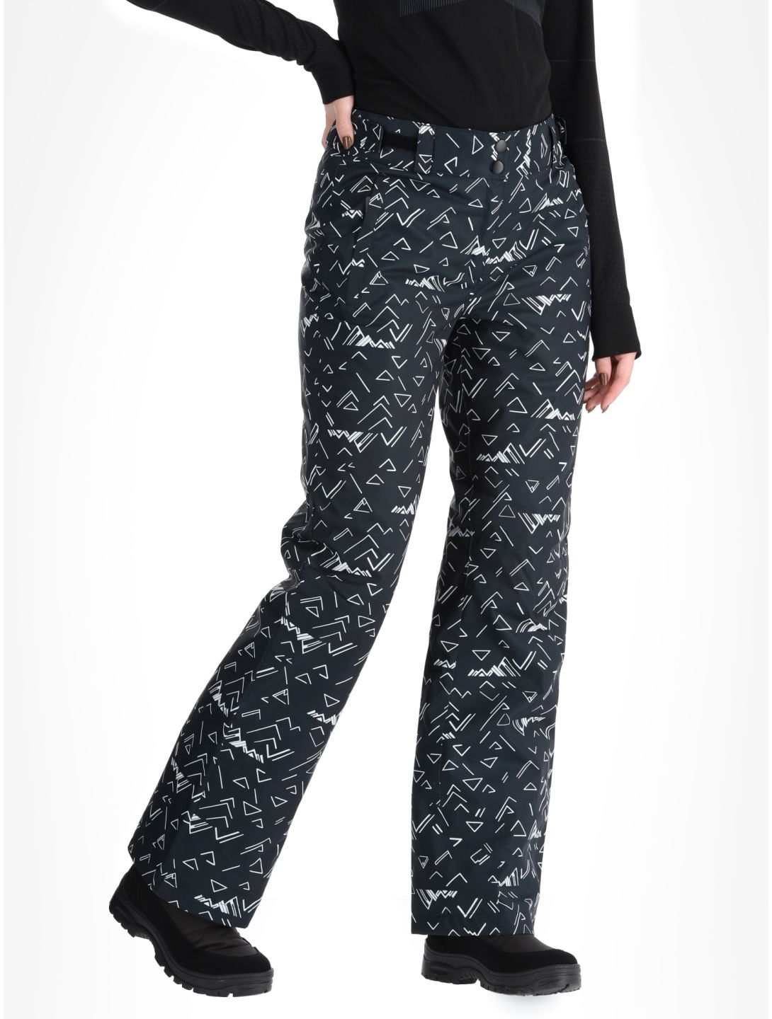 Rossignol, W Staci Print pantaloni da sci donna Black nero 