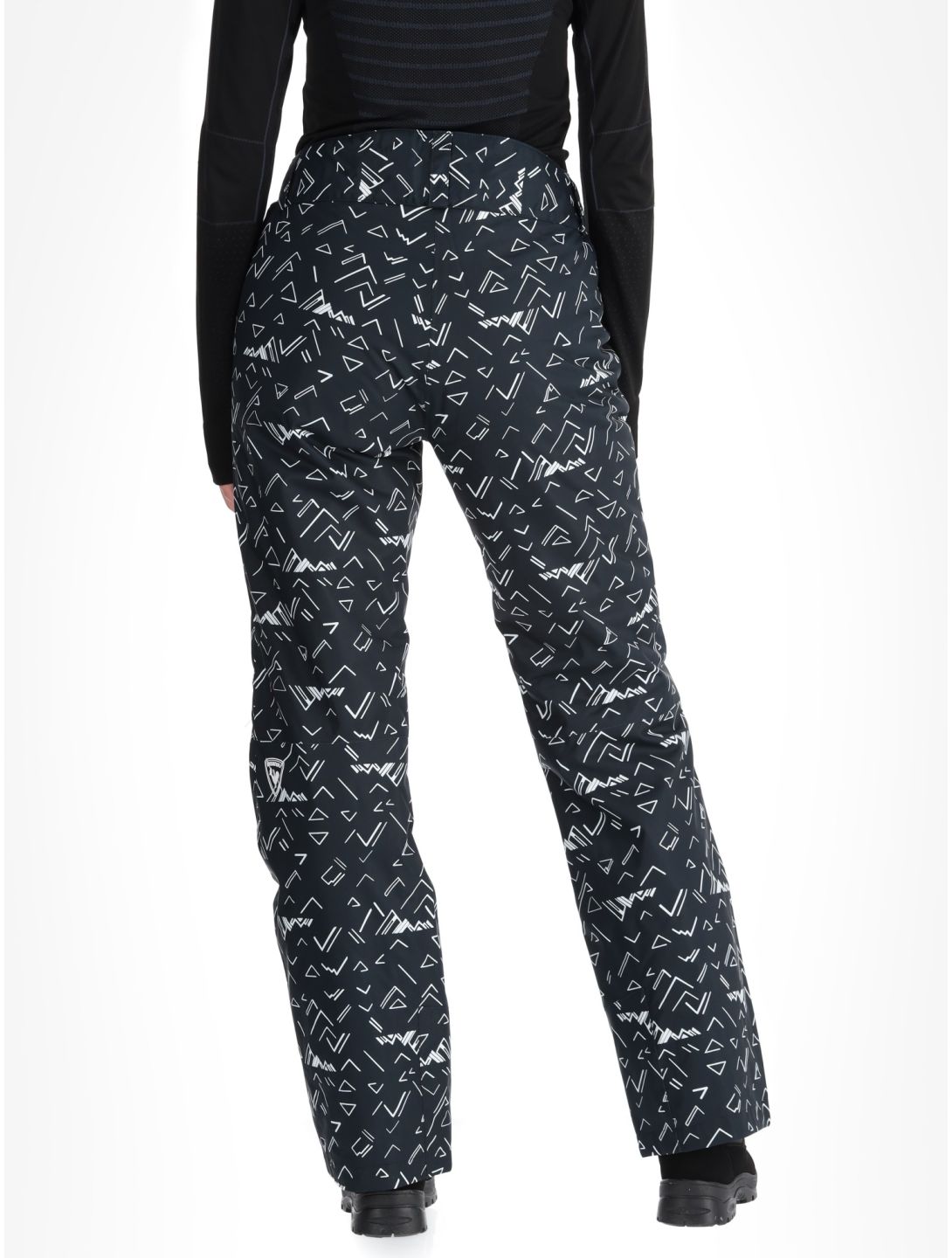 Rossignol, W Staci Print pantaloni da sci donna Black nero 