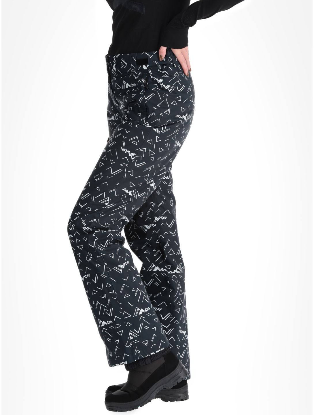 Rossignol, W Staci Print pantaloni da sci donna Black nero 