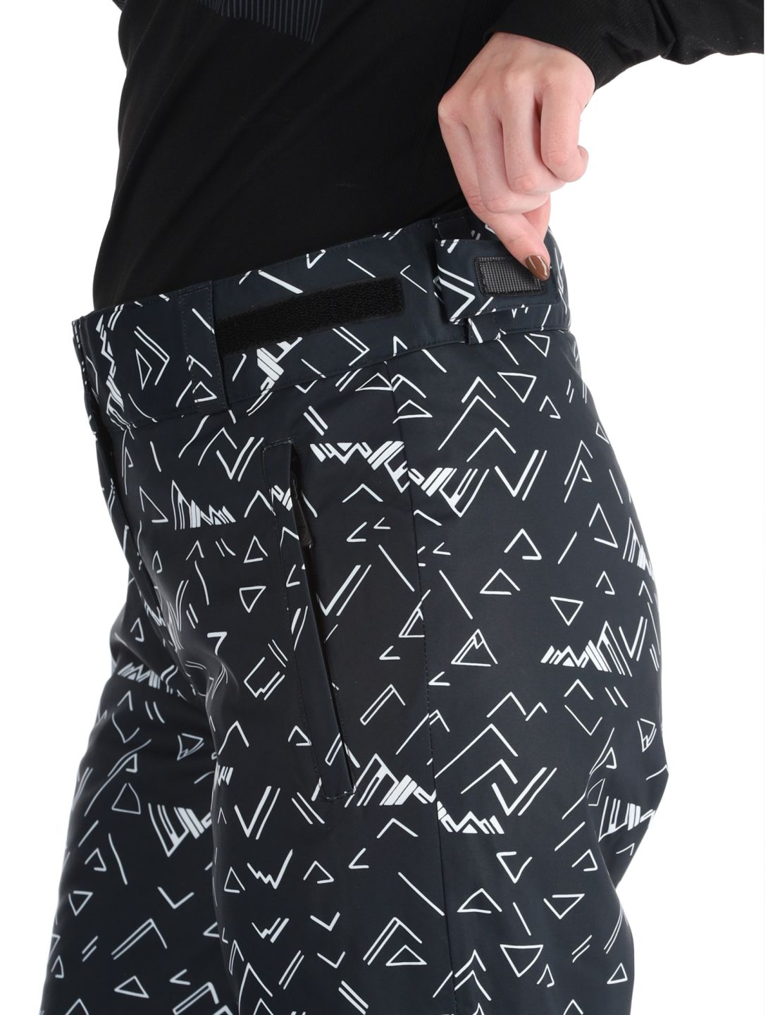 Rossignol, W Staci Print pantaloni da sci donna Black nero 