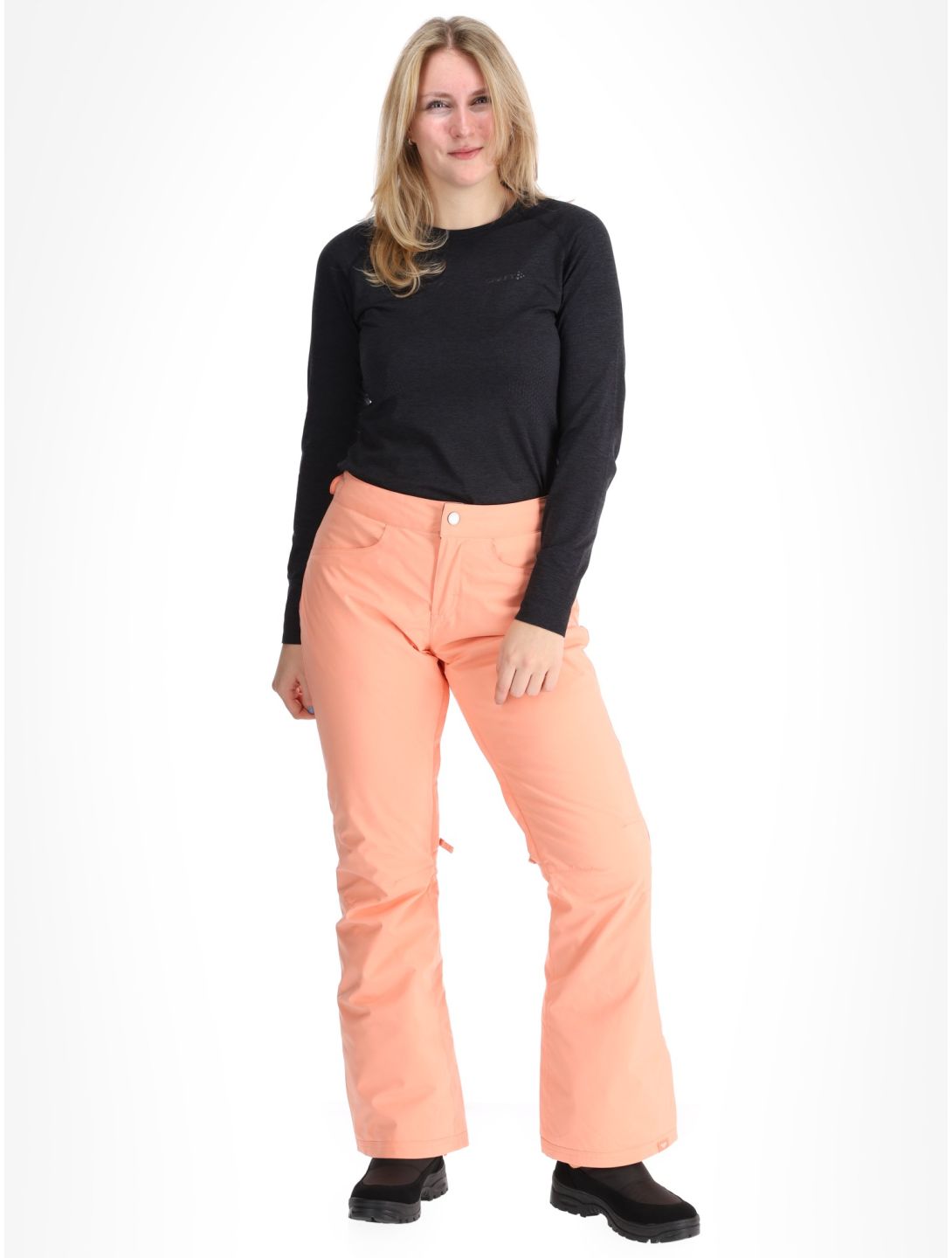 Roxy, Backyard pantaloni da sci donna Peach Pink rosa 