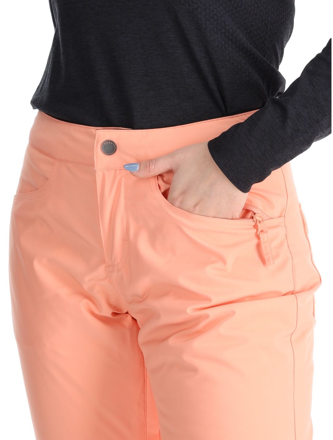 Roxy, Backyard pantaloni da sci donna Peach Pink rosa 