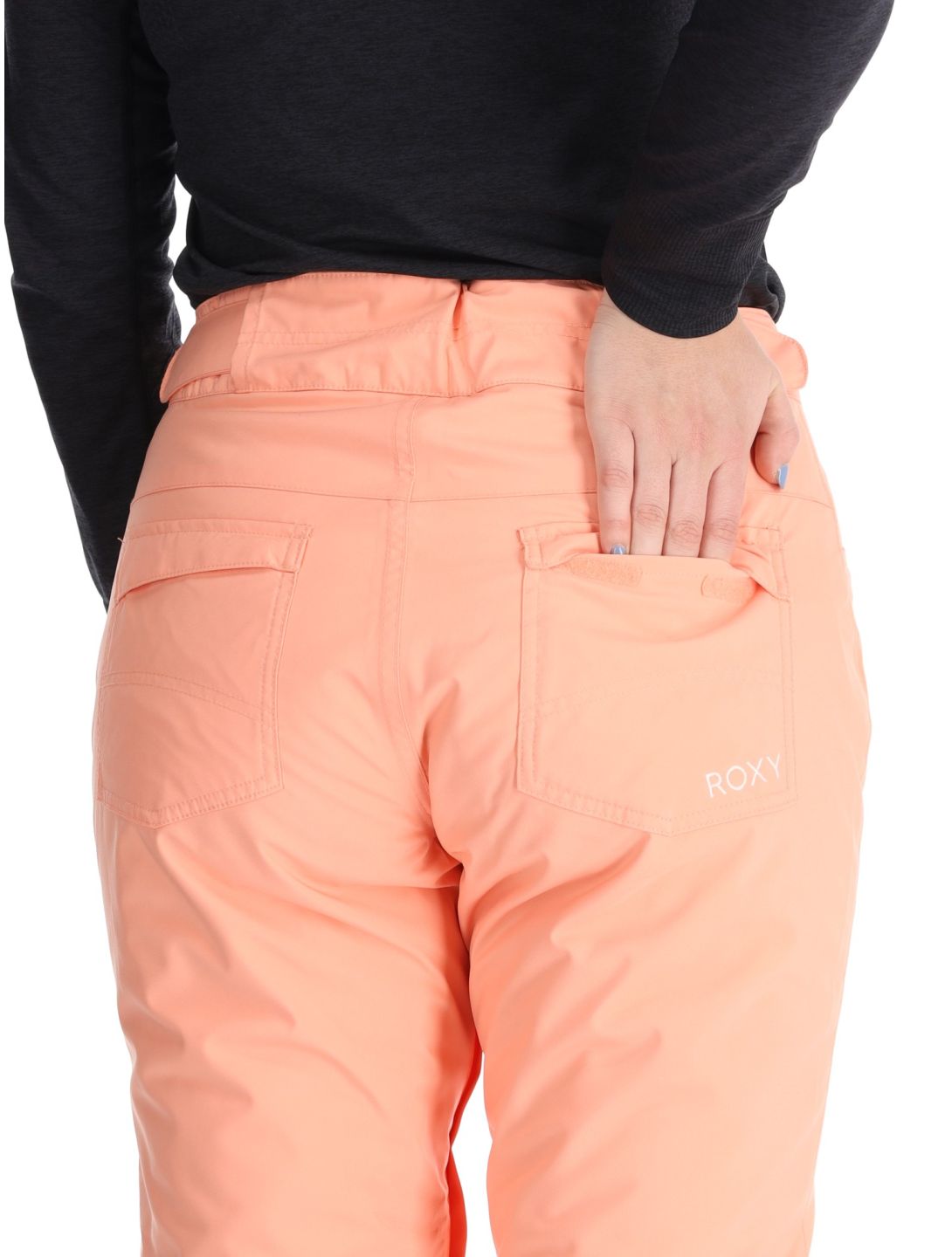 Roxy, Backyard pantaloni da sci donna Peach Pink rosa 