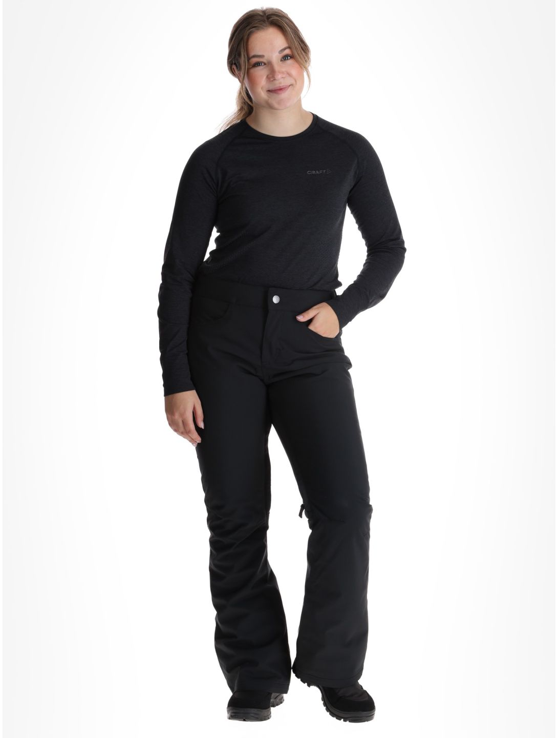 Roxy, Backyard pantaloni da sci donna True Black nero 