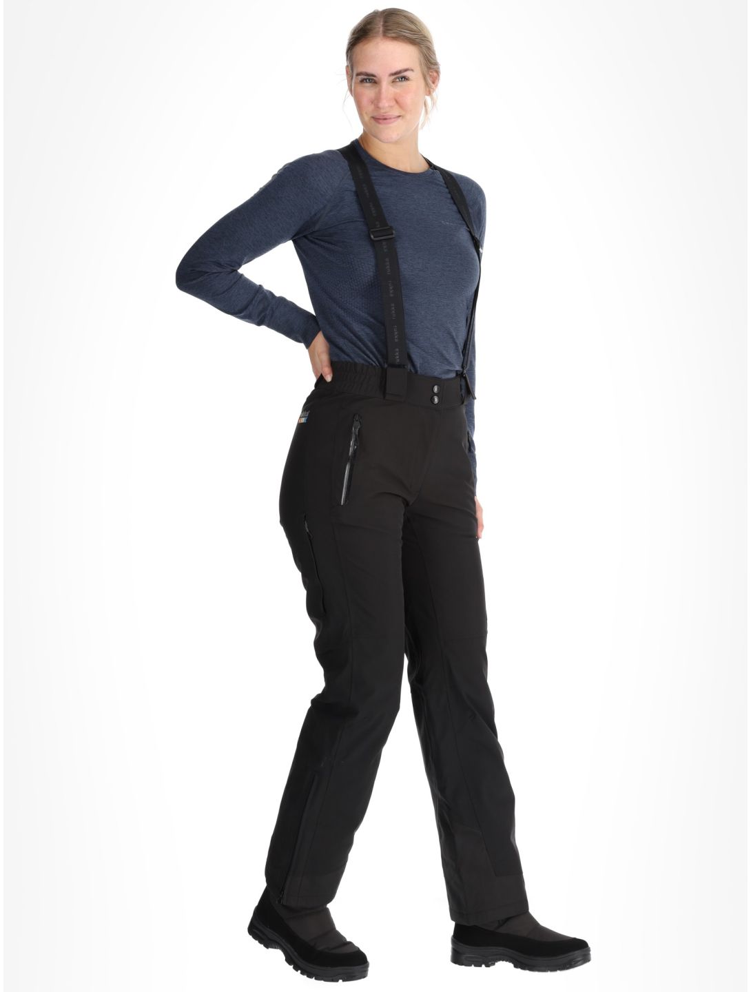 Rukka, Saxby pantaloni da sci donna Basic Black nero 