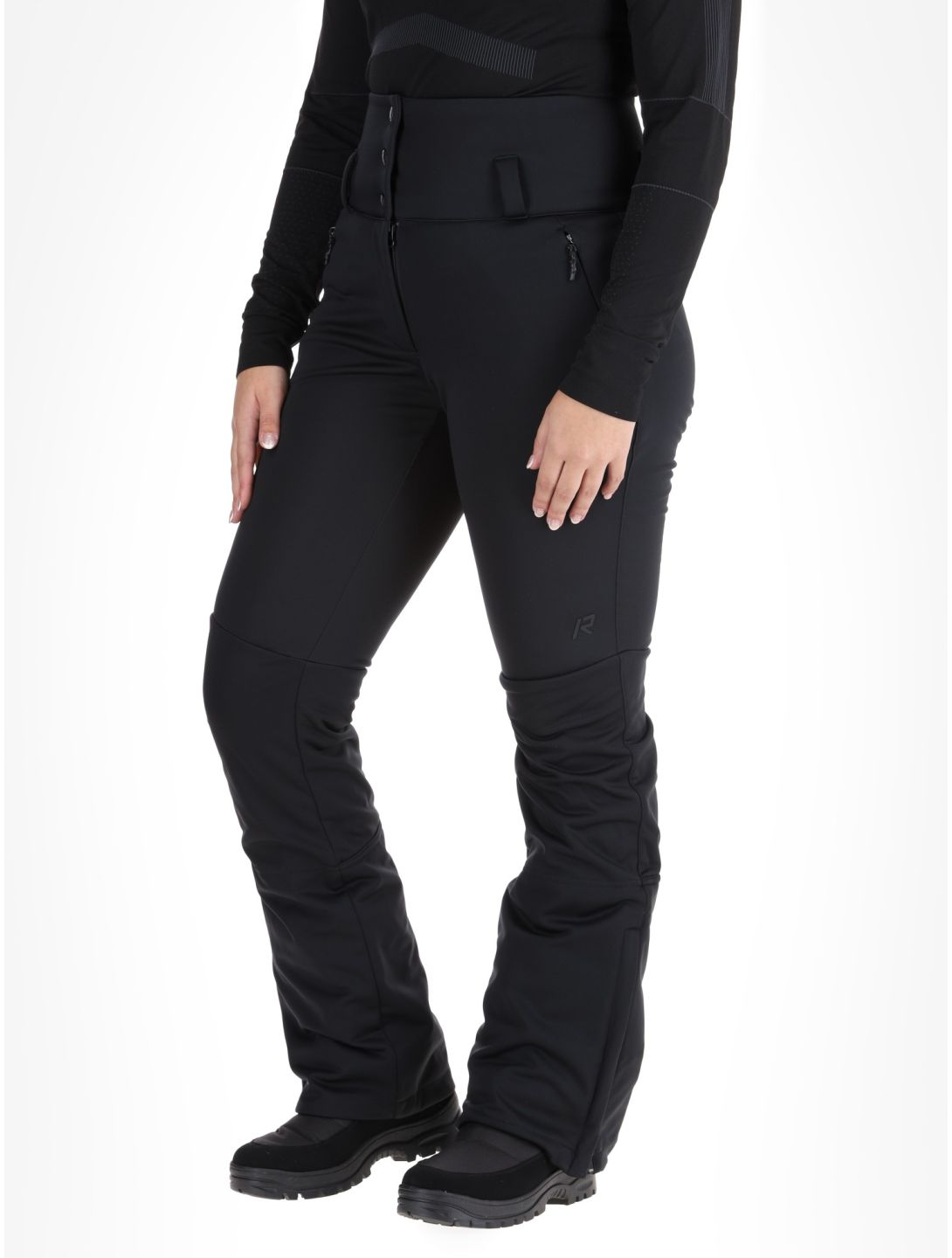 Rukka, Soikko pantaloni da sci softshell donna Basic Black nero 