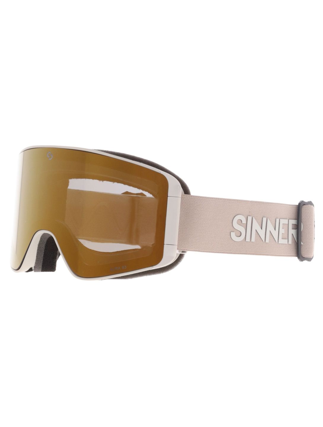 Sinner, Aura mascherina da sci lente di ricambio unisex Matt Light Beige beige 