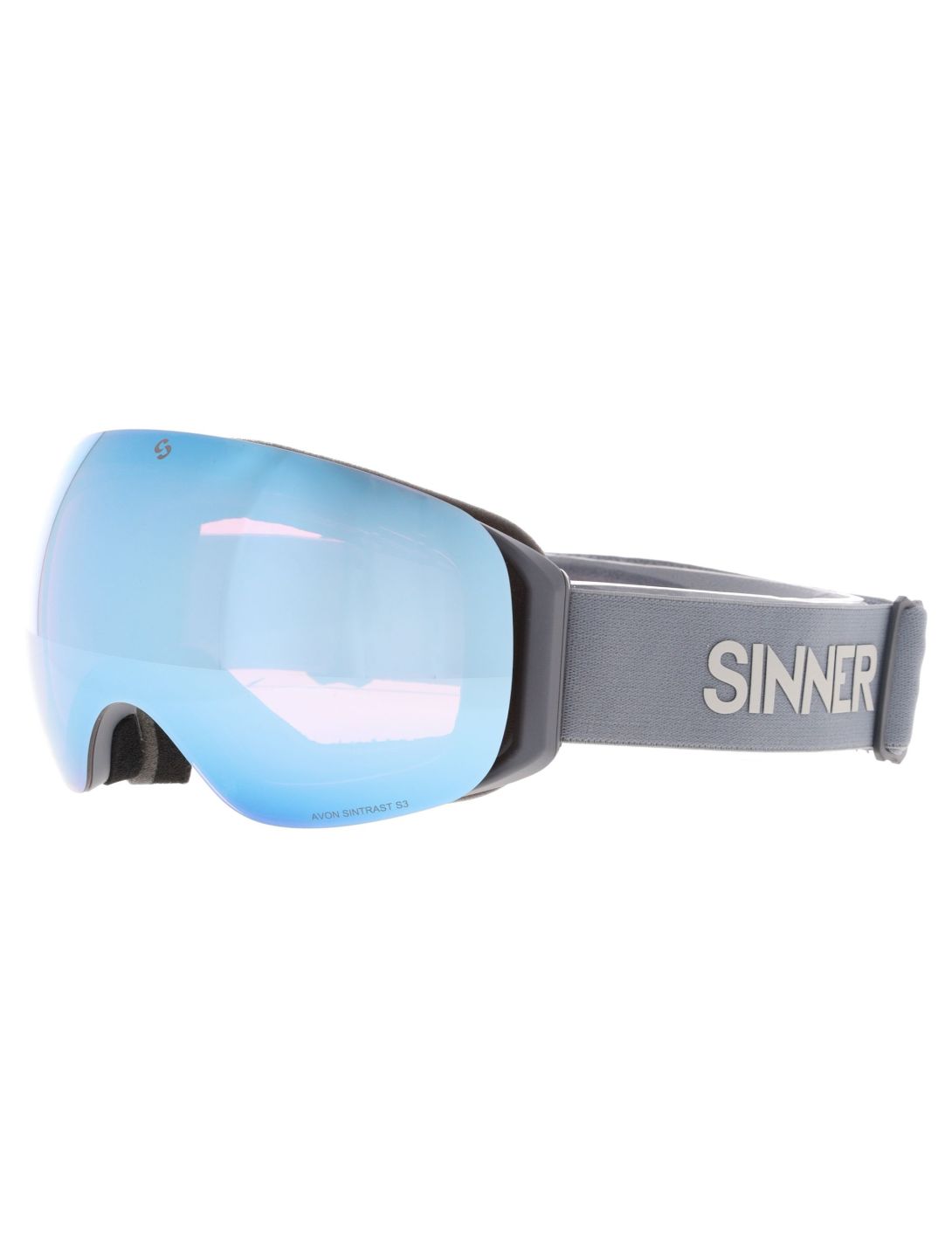 Sinner, Avon mascherina da sci unisex Matt Dark Grey grigio 