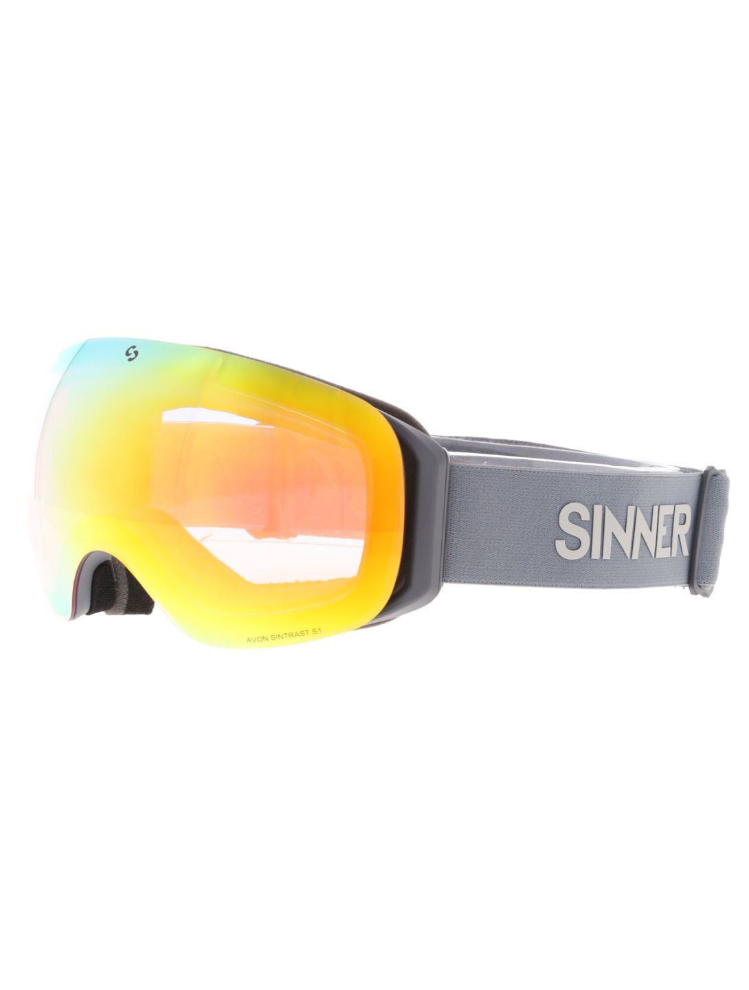 Sinner, Avon mascherina da sci unisex Matt Dark Grey grigio 