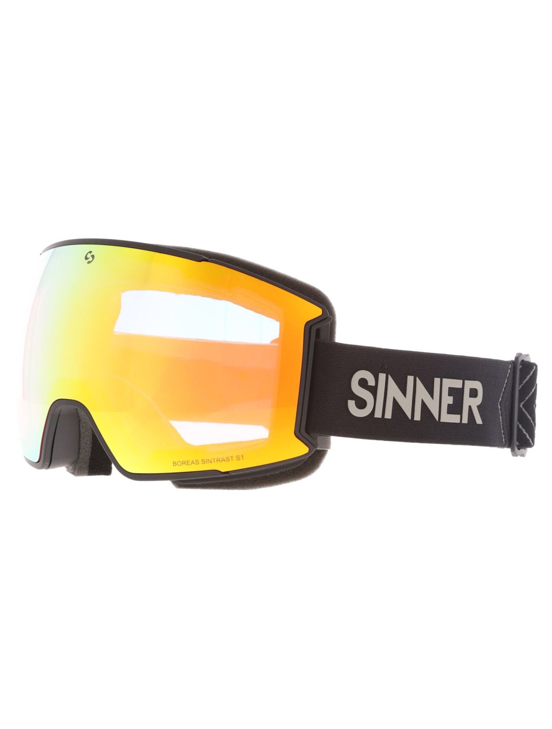 Sinner, Boreas mascherina da sci lente di ricambio unisex Matt Black nero 