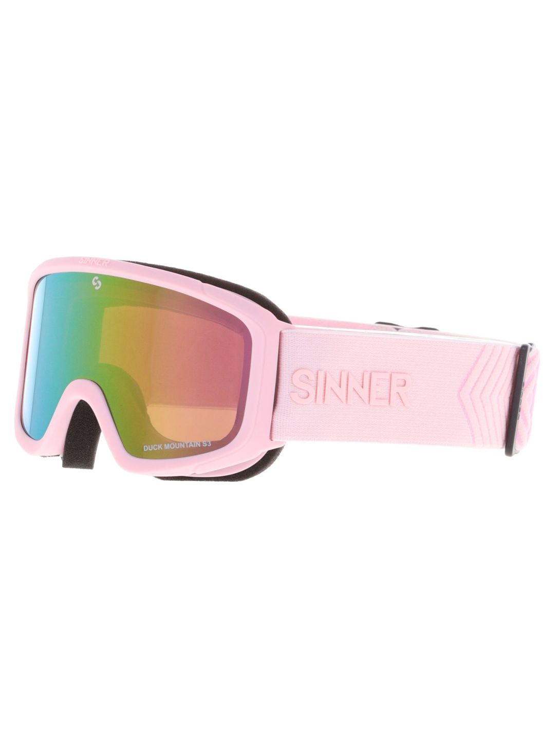 Sinner, Duck Mountain mascherina da sci bambino Matt Pink rosa 