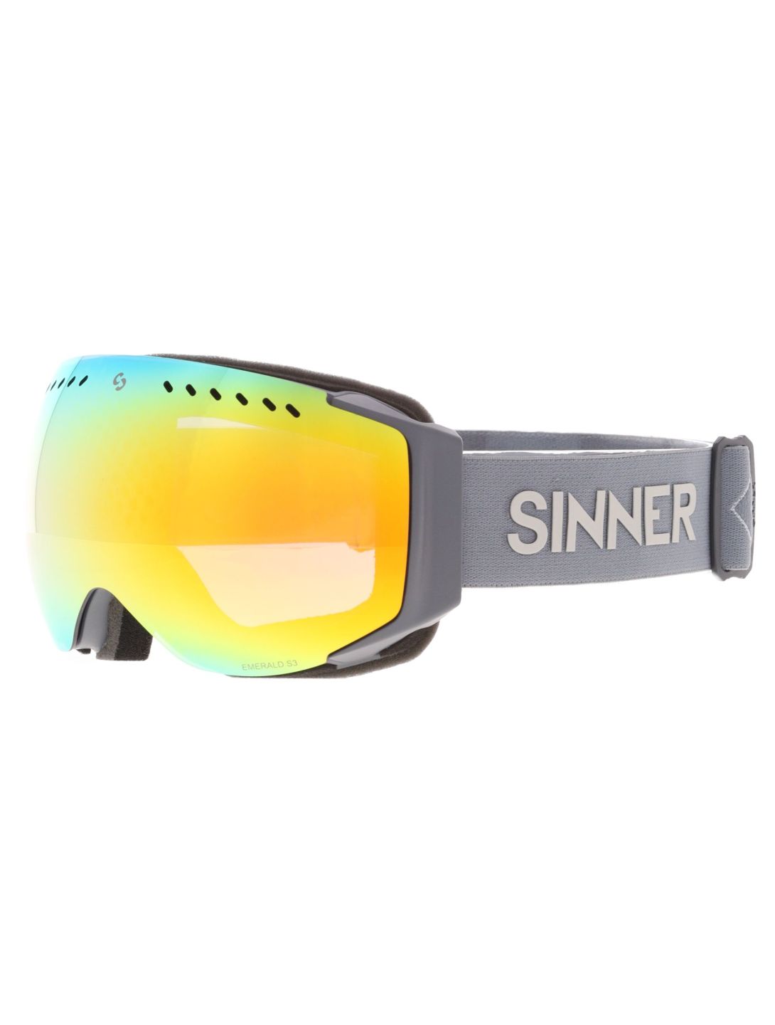 Sinner, Emerald mascherina da sci unisex Matt Dark Grey grigio 