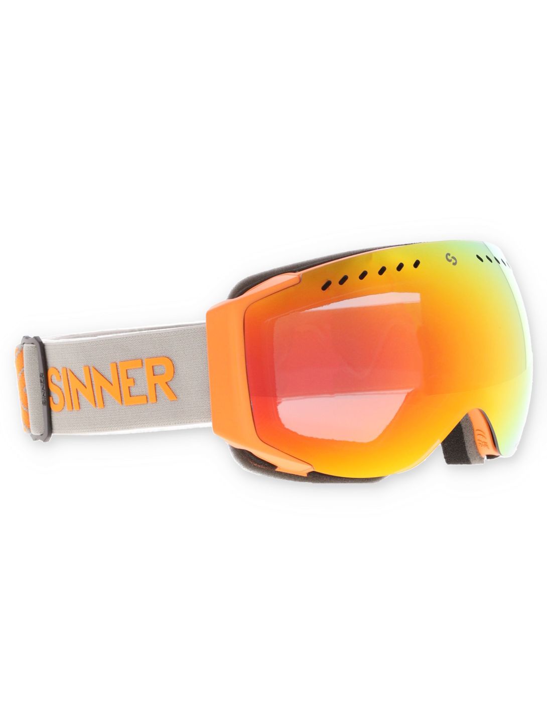 Sinner, Emerald mascherina da sci unisex Matt Orange arancio 