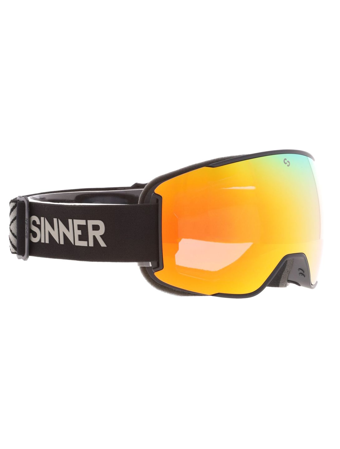 Sinner, Snowflake mascherina da sci lente di ricambio unisex Matt Black nero 