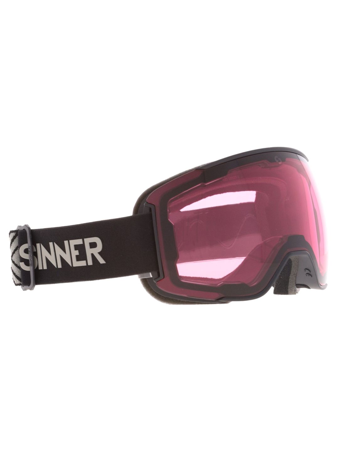 Sinner, Snowflake mascherina da sci lente di ricambio unisex Matt Black nero 