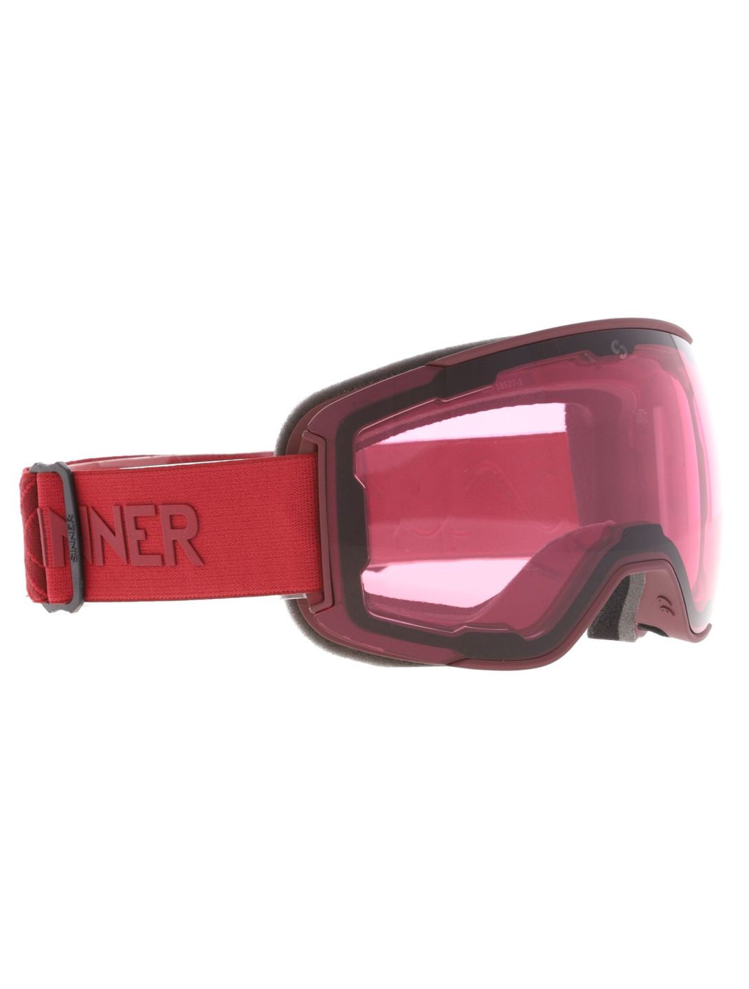 Sinner, Snowflake mascherina da sci lente di ricambio unisex Matt Burgundy rosso 