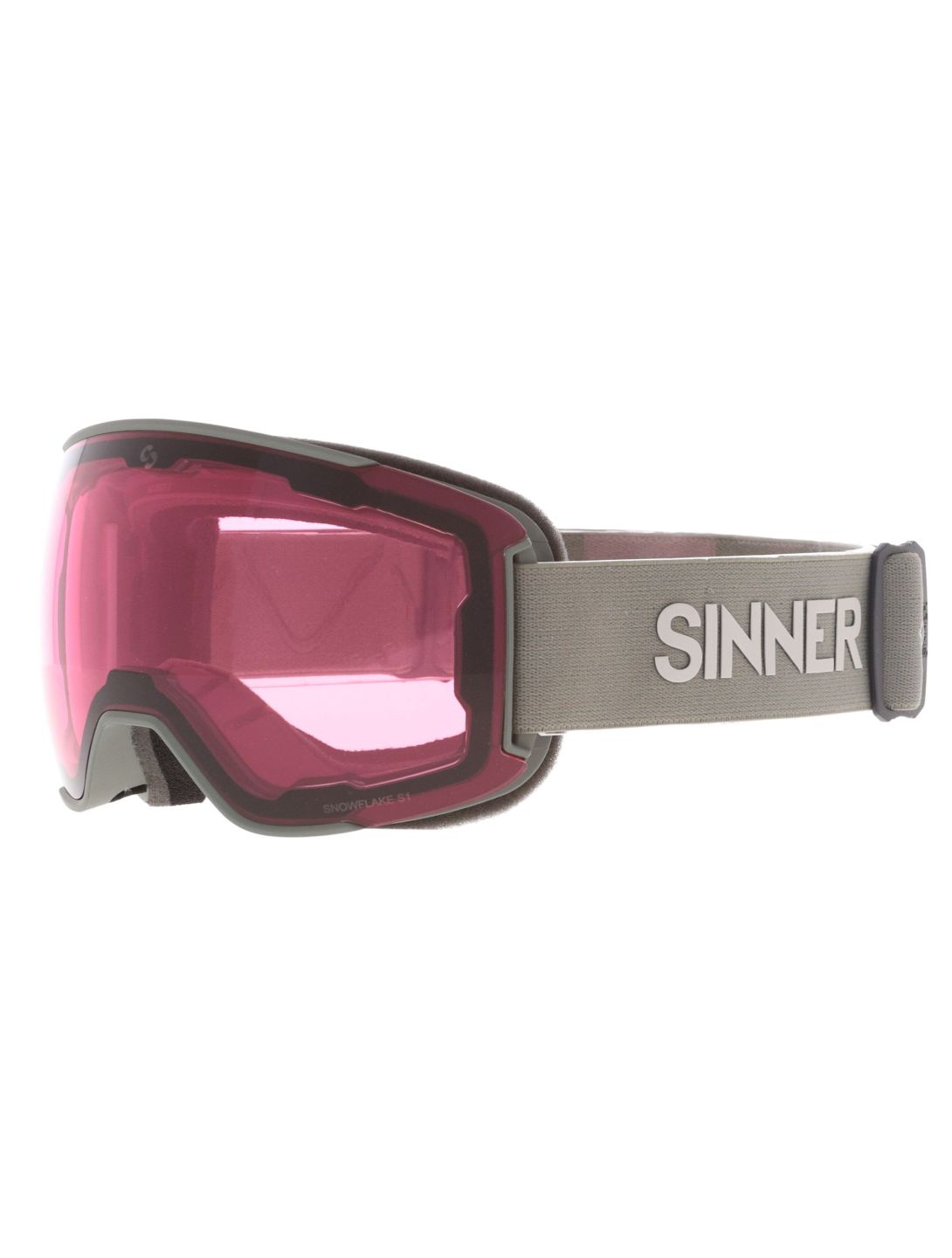 Sinner, Snowflake mascherina da sci lente di ricambio unisex Matt Moss verde 