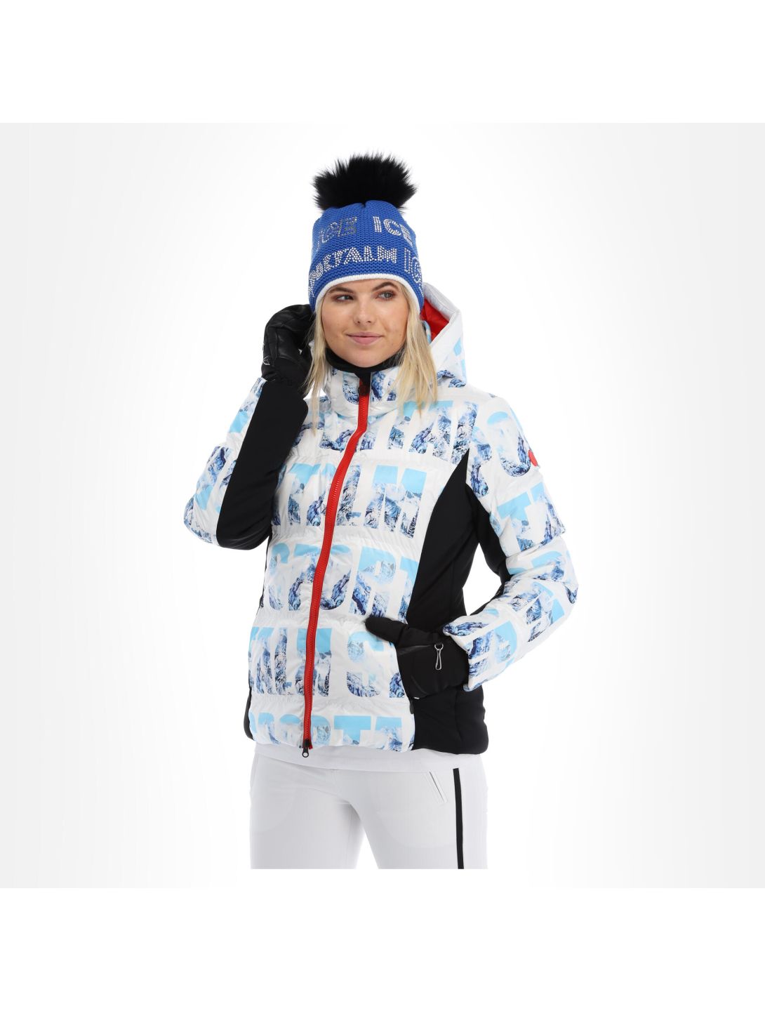 Sportalm Kitzbühel, 9820503185 giacca sci donna optical bianco 