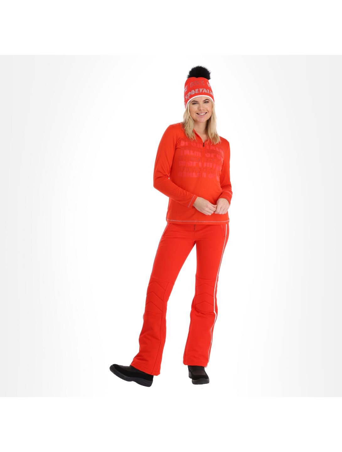 Sportalm Kitzbühel, 9823004758 maglione donna carmine rosso 