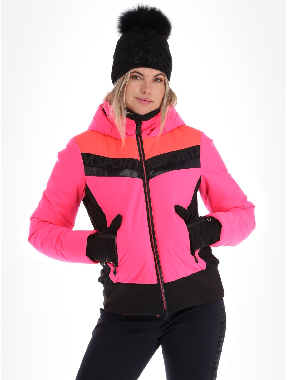 Sportalm Kitzbühel, Anniston m.Kap.o.P. giacca sci donna Pink Glow rosa 