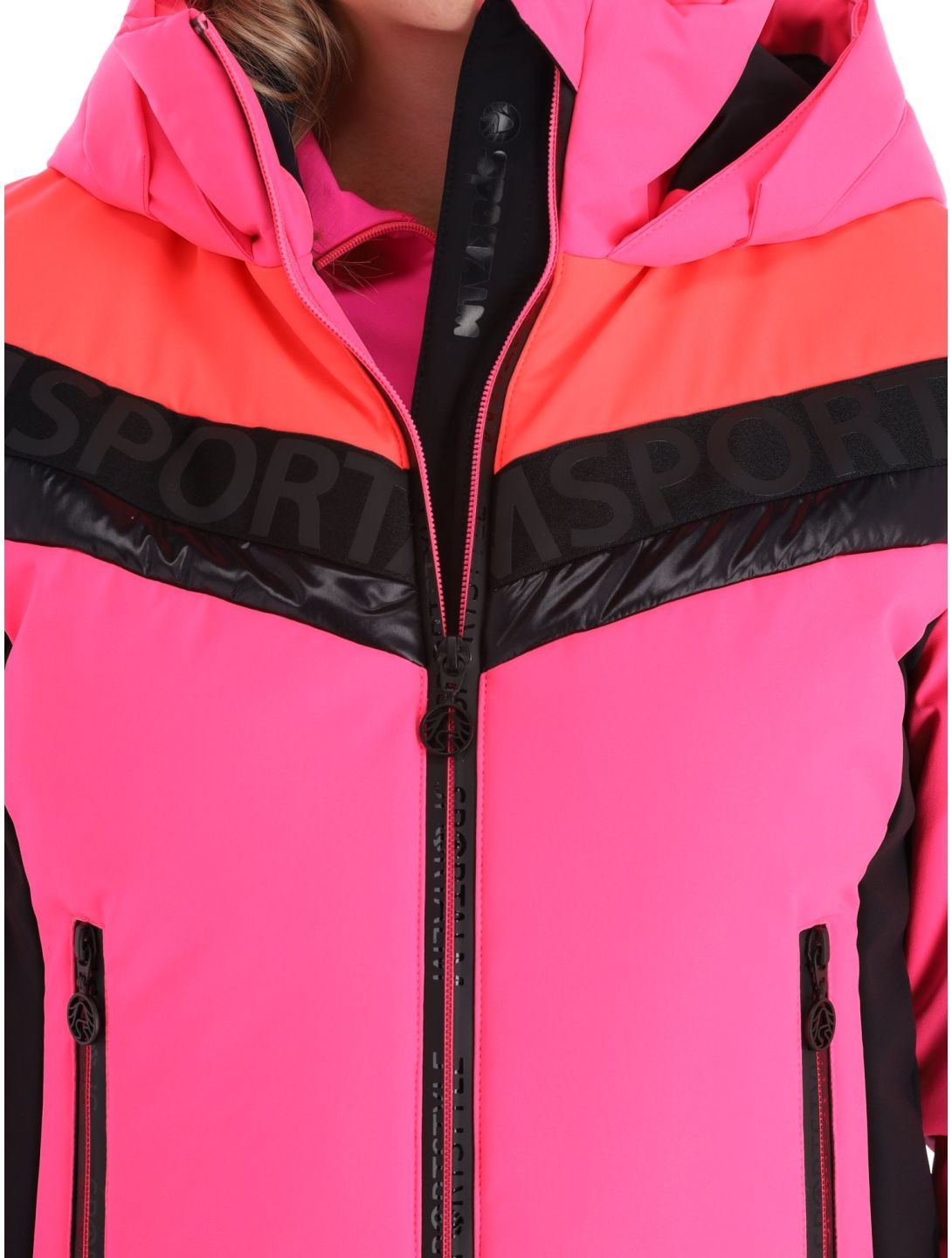 Sportalm Kitzbühel, Anniston m.Kap.o.P. giacca sci donna Pink Glow rosa 