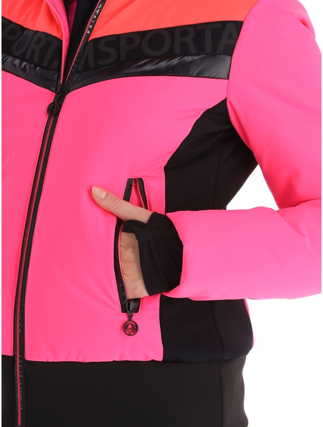 Sportalm Kitzbühel, Anniston m.Kap.o.P. giacca sci donna Pink Glow rosa 