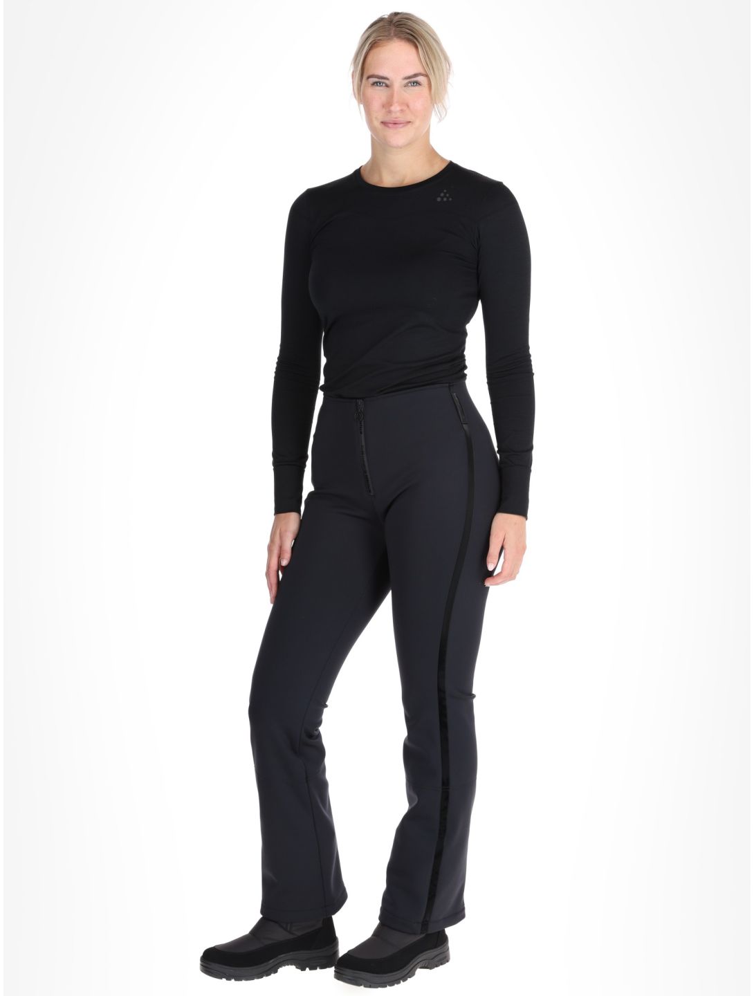 Sportalm Kitzbühel, Danica ST pantaloni da sci softshell donna Black nero 