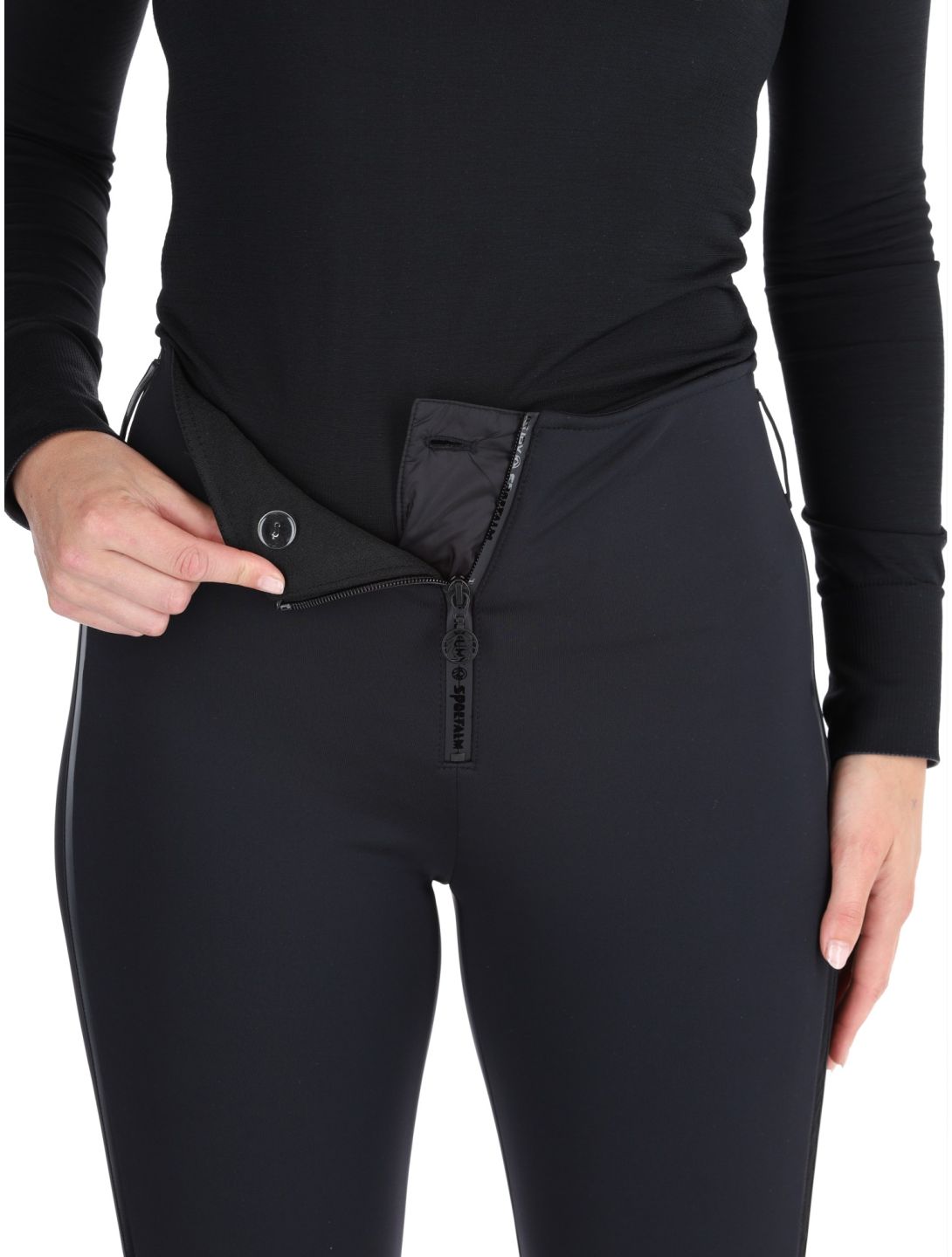 Sportalm Kitzbühel, Danica ST pantaloni da sci softshell donna Black nero 