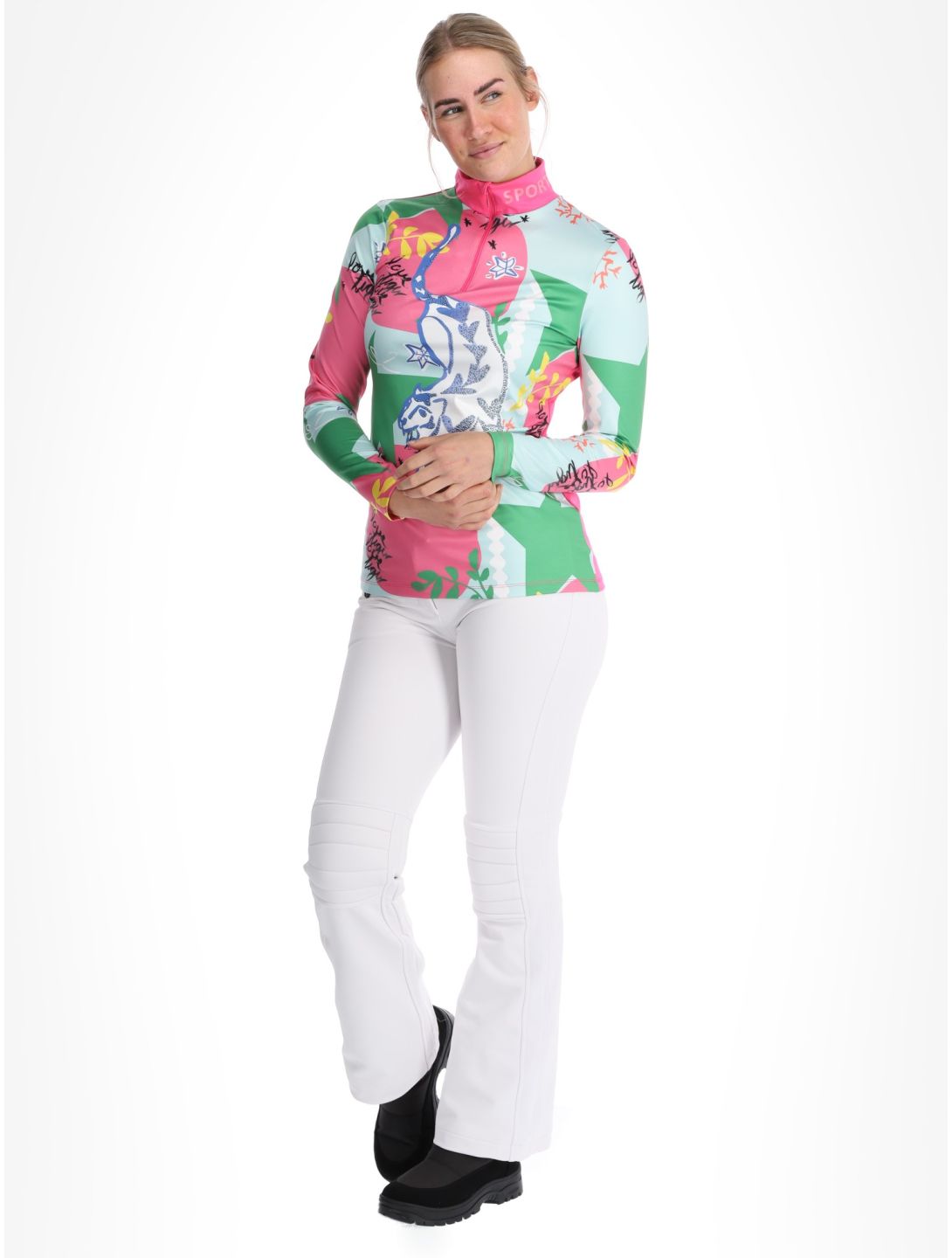 Sportalm Kitzbühel, Dubai maglione donna Neon Pink multicolorato, rosa 