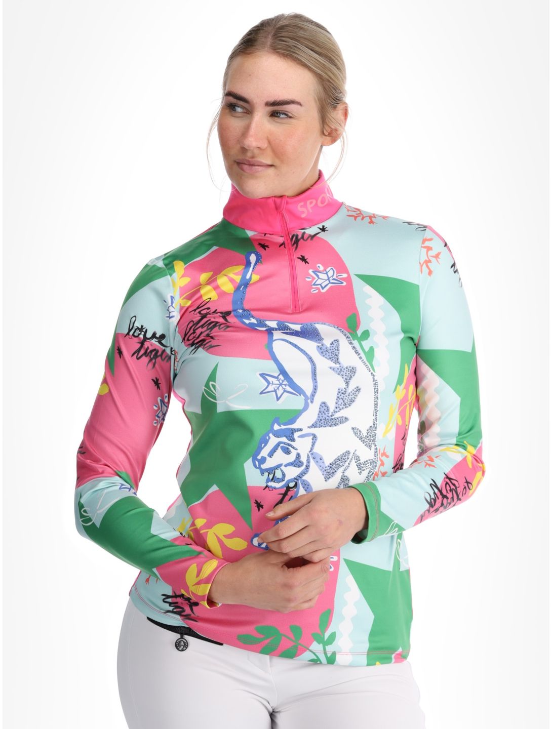 Sportalm Kitzbühel, Dubai maglione donna Neon Pink multicolorato, rosa 