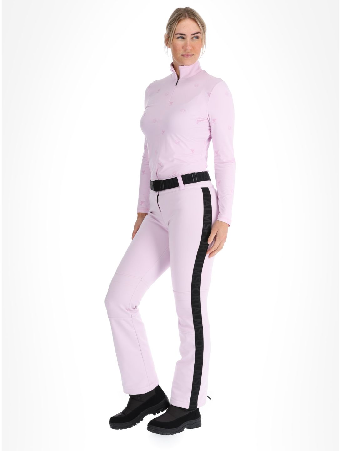 Sportalm Kitzbühel, Mayli CH pantaloni da sci softshell donna Chalk Pink rosa 