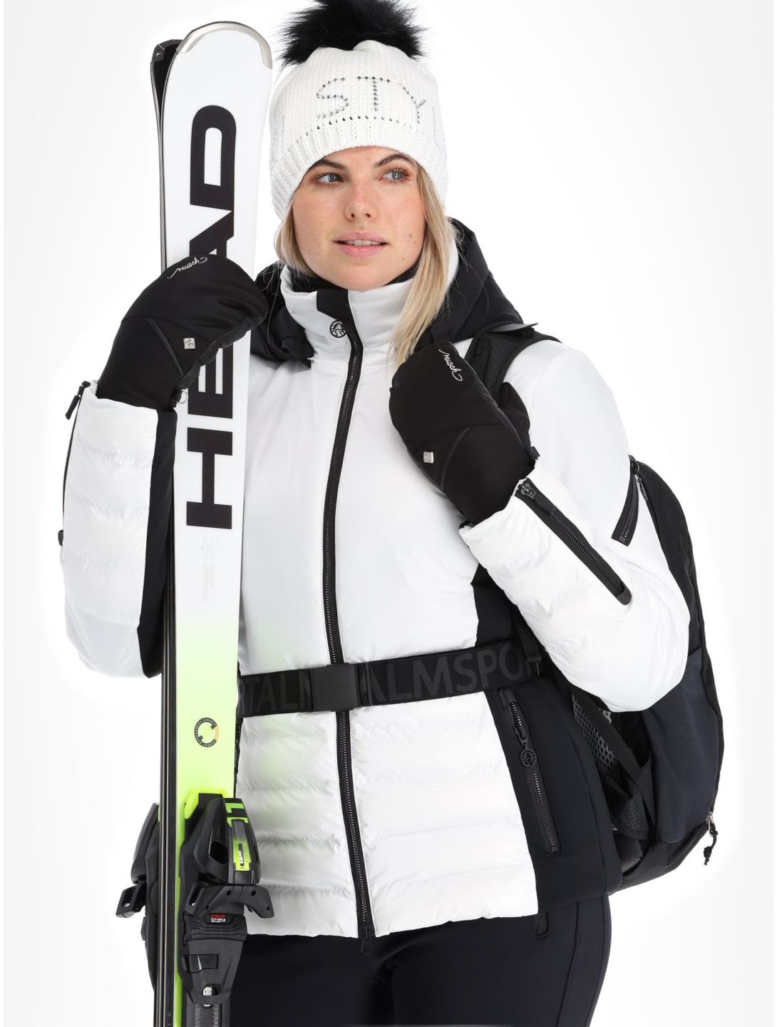 Sportalm Kitzbühel, Oxford m.Kap.o.P. giacca sci donna Optical white bianco 