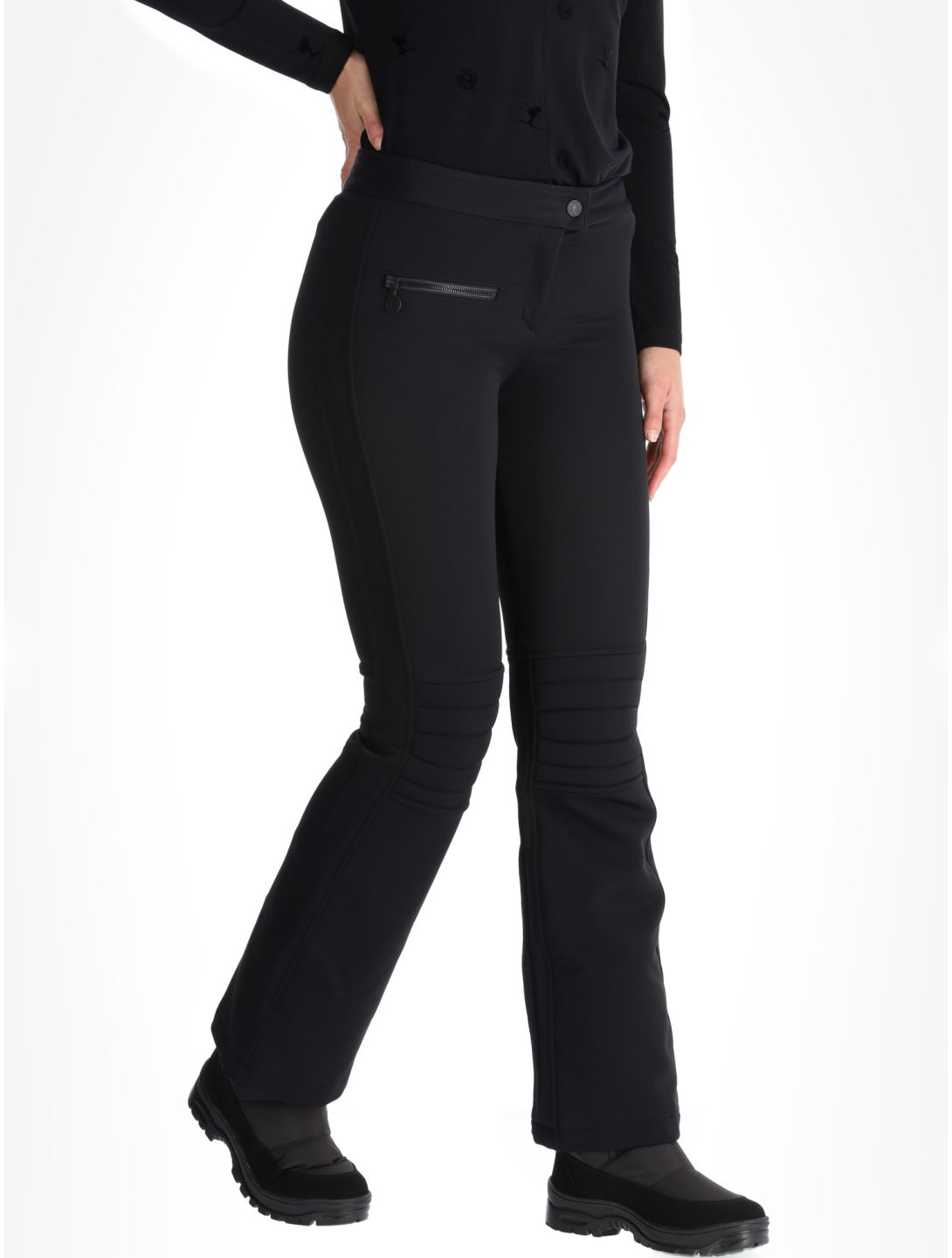 Sportalm Kitzbühel, Snowy pantaloni da sci softshell donna Black nero 