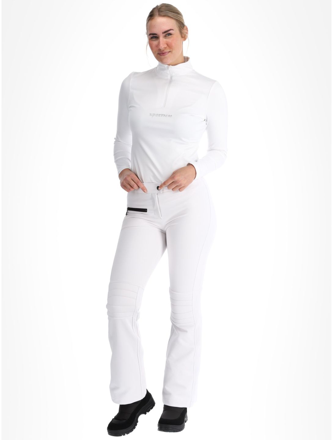 Sportalm Kitzbühel, Snowy pantaloni da sci softshell donna Weiss bianco 