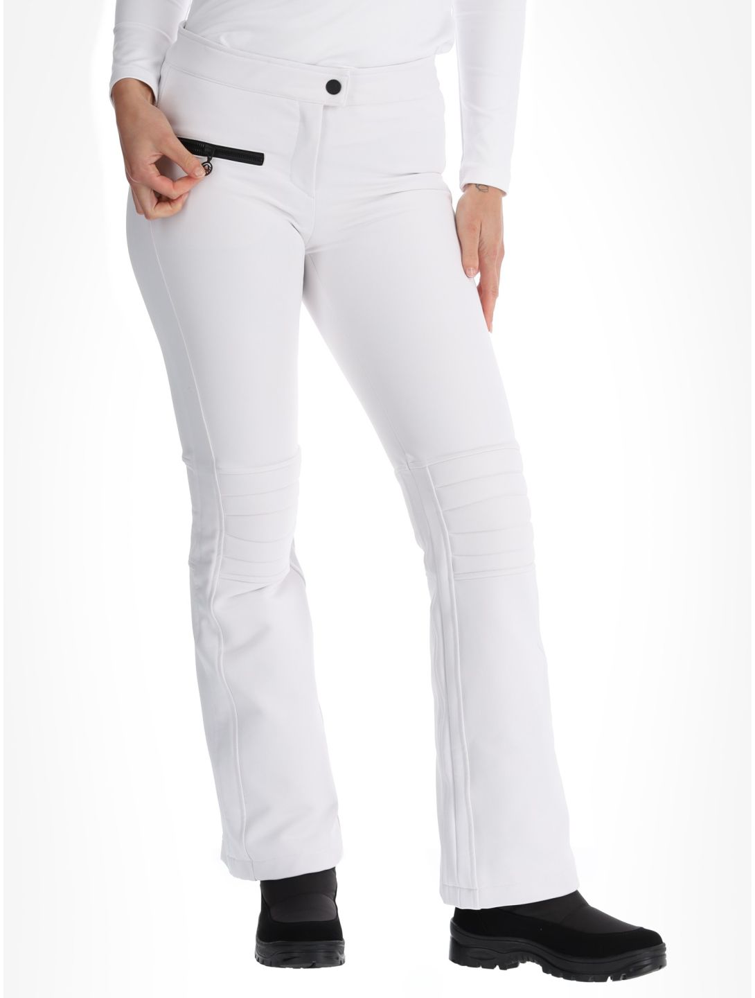 Sportalm Kitzbühel, Snowy pantaloni da sci softshell donna Weiss bianco 