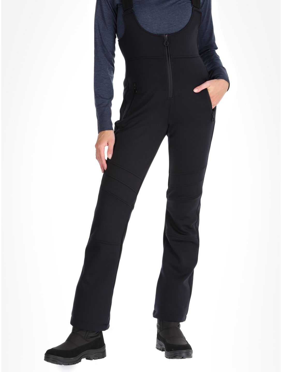 Sportalm Kitzbühel, Venus pantaloni da sci softshell donna Black nero 