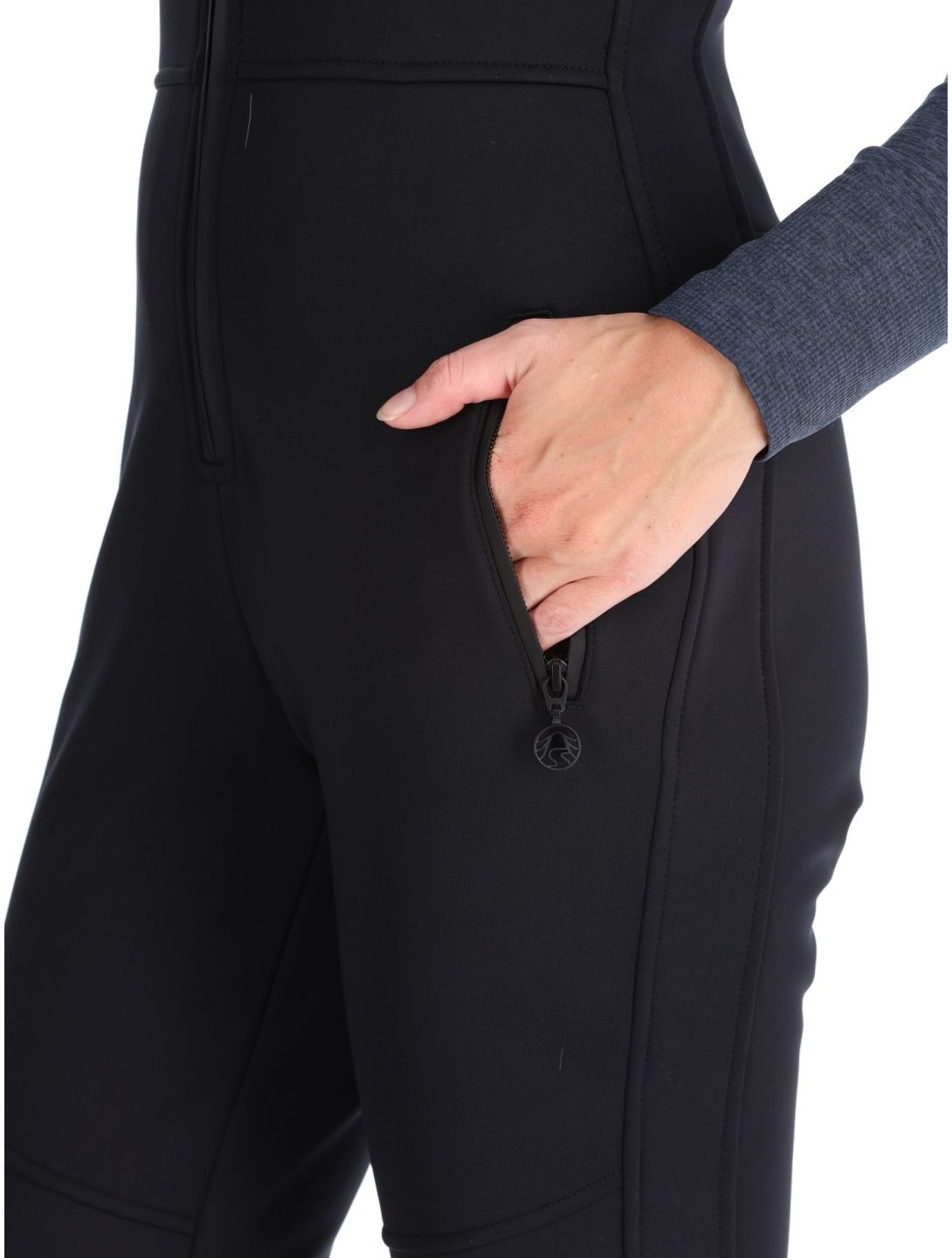 Sportalm Kitzbühel, Venus pantaloni da sci softshell donna Black nero 