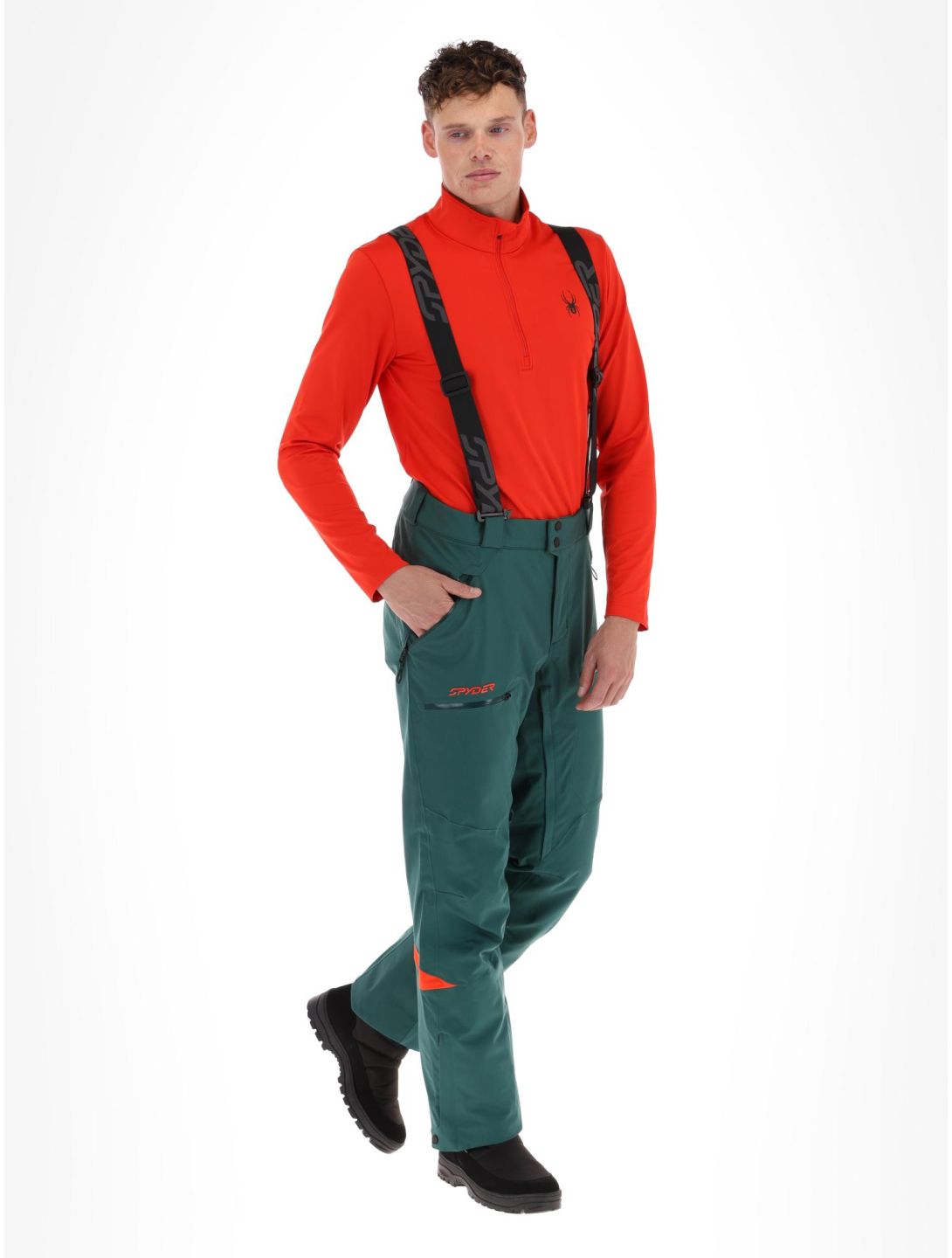 Spyder, Propulsion pantaloni da sci uomo Cypress Green verde 