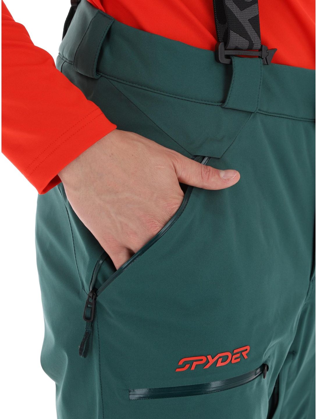 Spyder, Propulsion pantaloni da sci uomo Cypress Green verde 